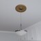 Ekena Millwork Berkshire PVC Ceiling Medallion (Fits Canopies up to 7"), Bright Coat Gold, 16"OD x 3 1/2"ID x 1"P CMP16BEBGL - alternate 7